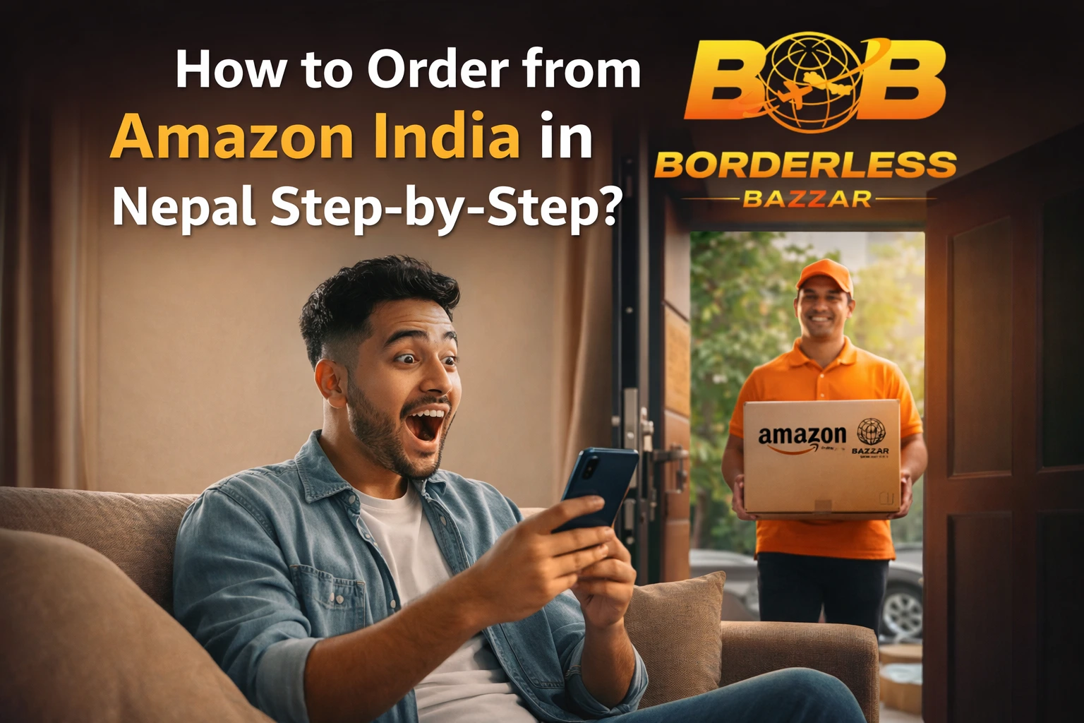 How to Order from Amazon India and Get Delivery in Nepal via Borderless Bazzar ?